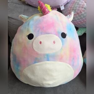 16" Squishmallow large rainbow pegacorn